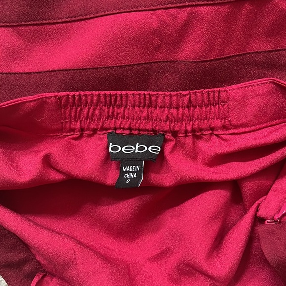 Bebe Ruffle Halter Romper - Red/Pink - 0 - Picture 5 of 5